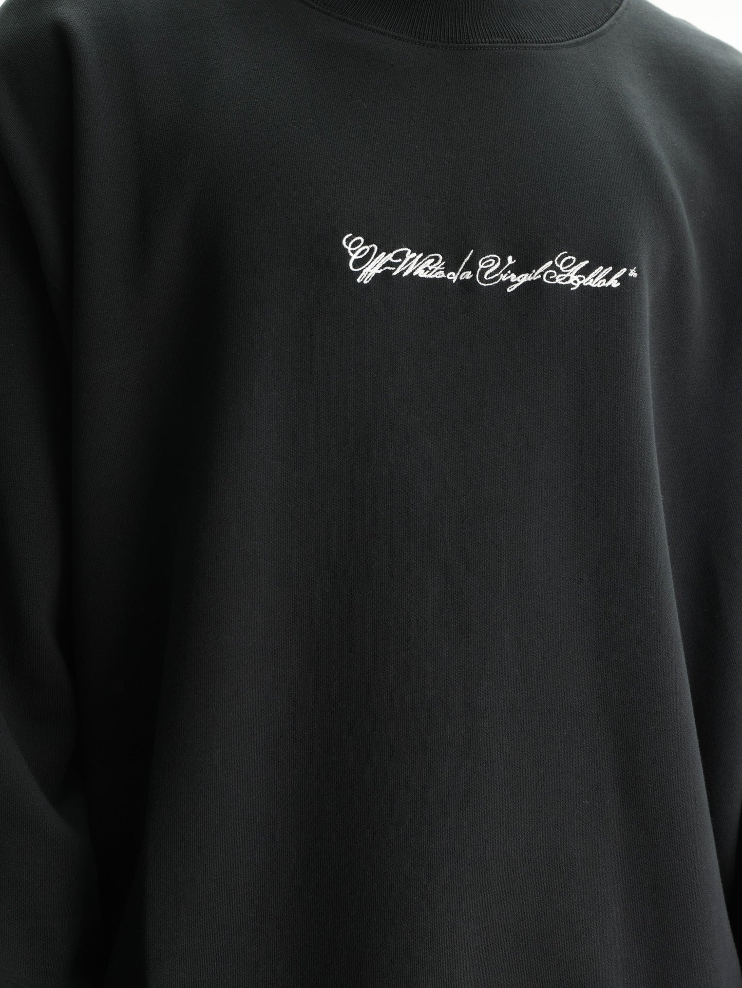 Off - White T-Shirt Script Arrow Skate Black