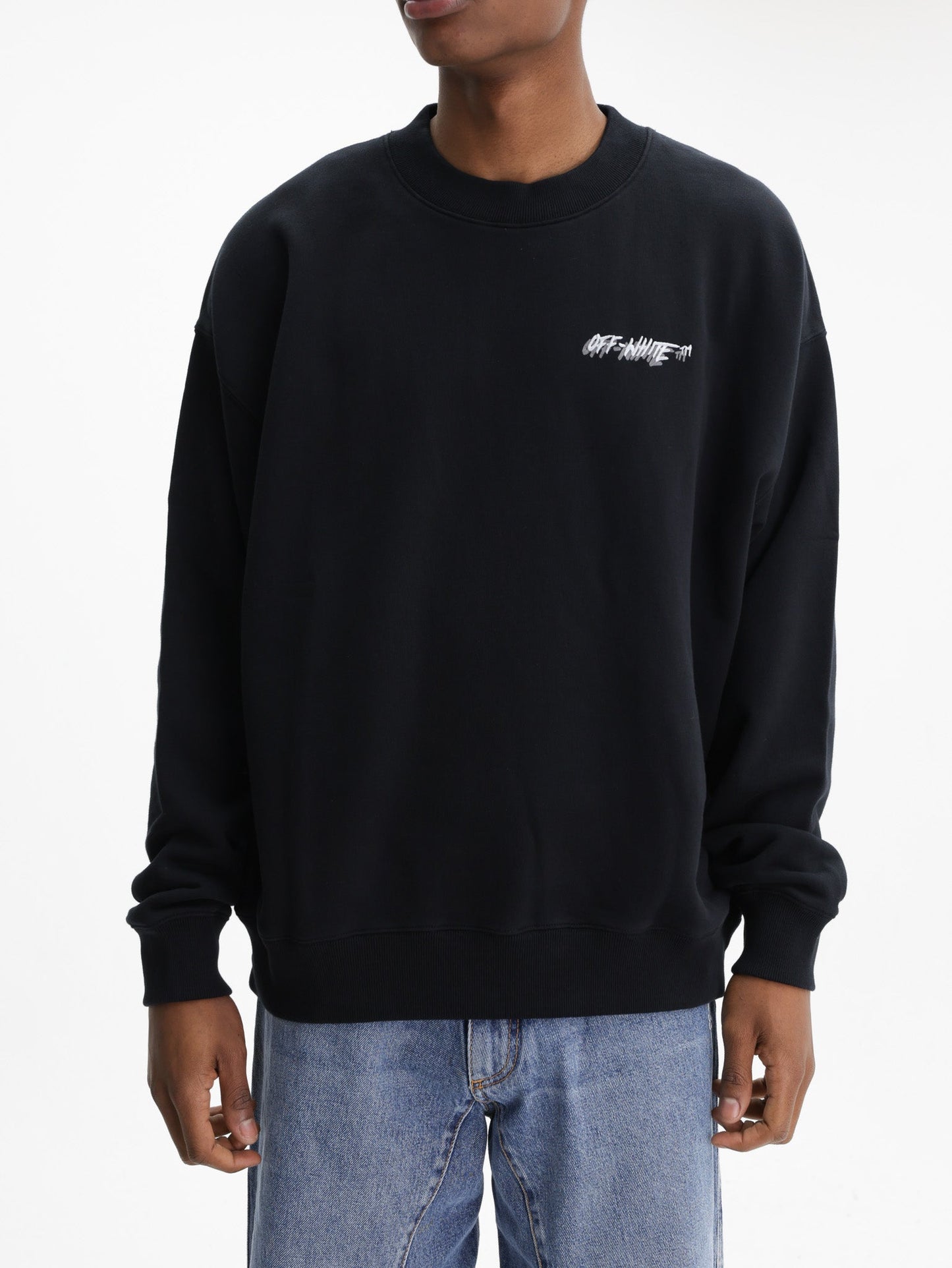 Off - White T-Shirt Off Logo Skate  Black