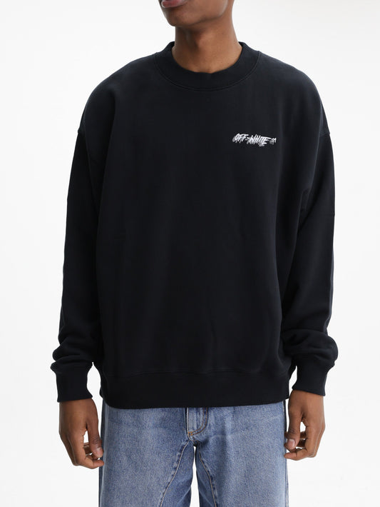 Off - White T-Shirt Off Logo Skate  Black