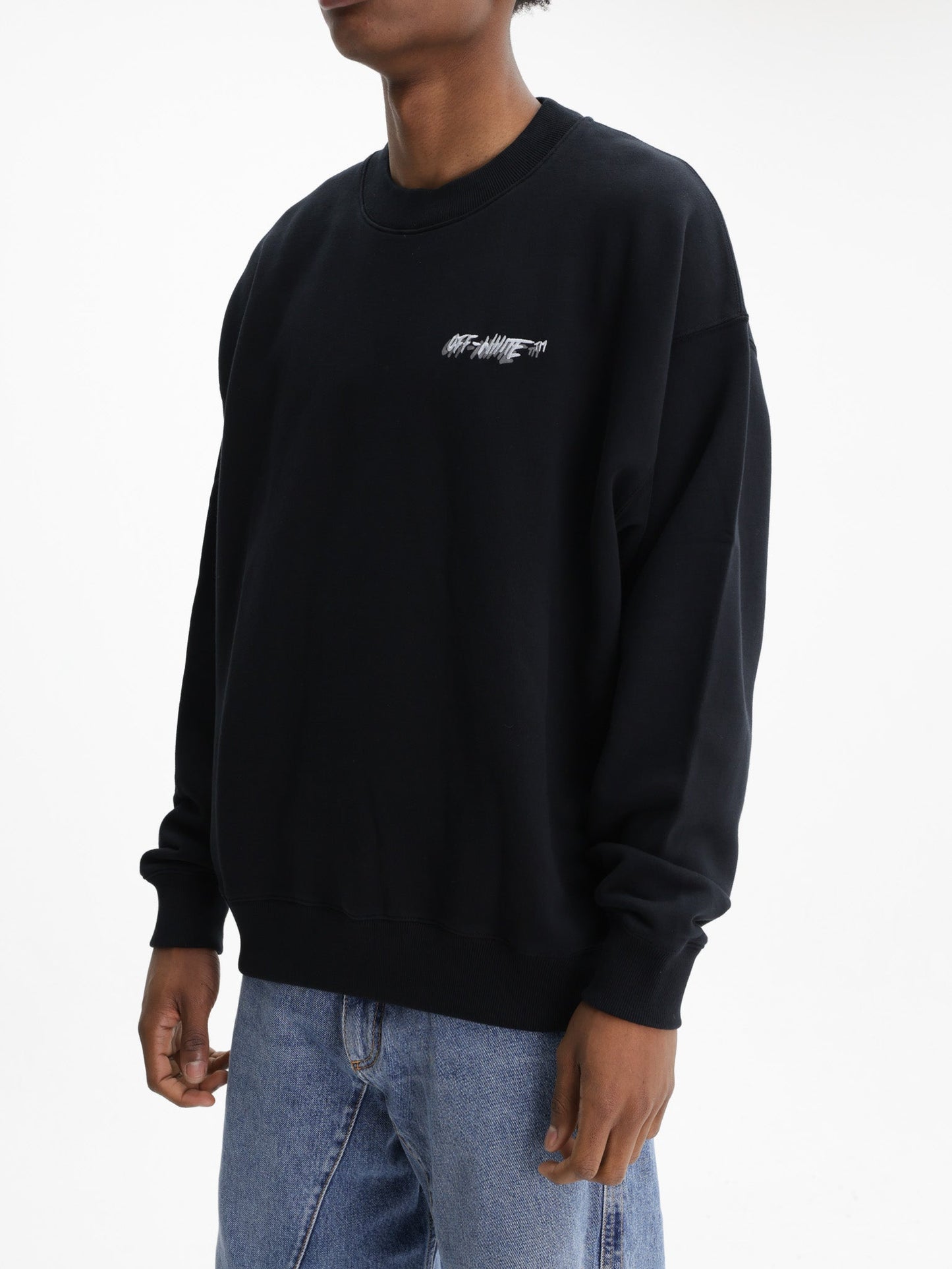 Off - White T-Shirt Off Logo Skate  Black