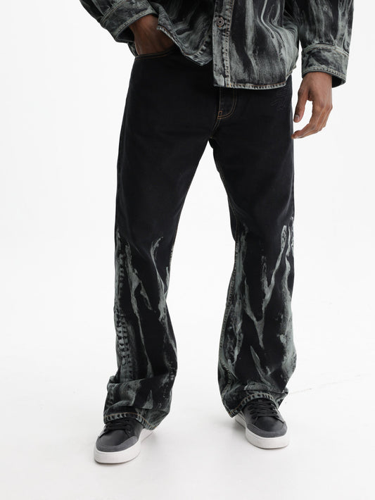 Off - White Jeans Acid Mint Slim Multi Colour