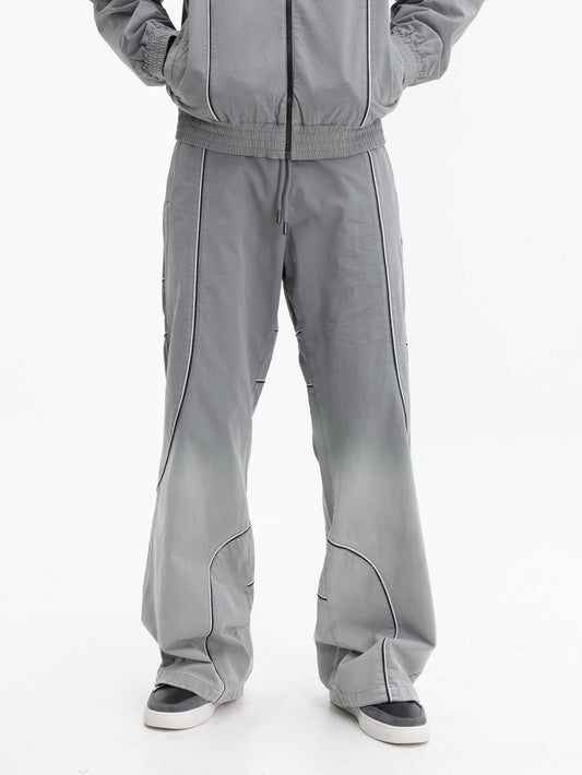 Off - White Track Pants Slouchy Garment Dye Grey
