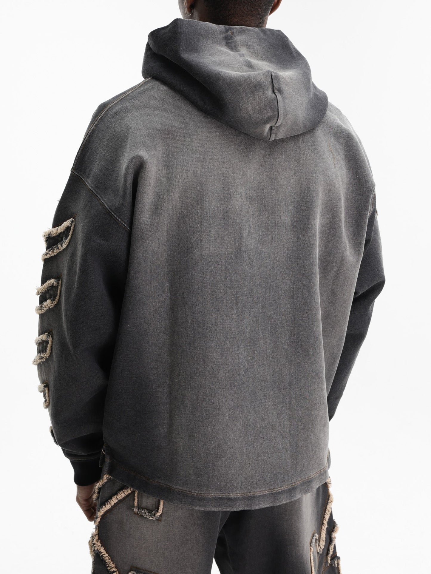 Off - White Hoodie Arrow Distr Den Black