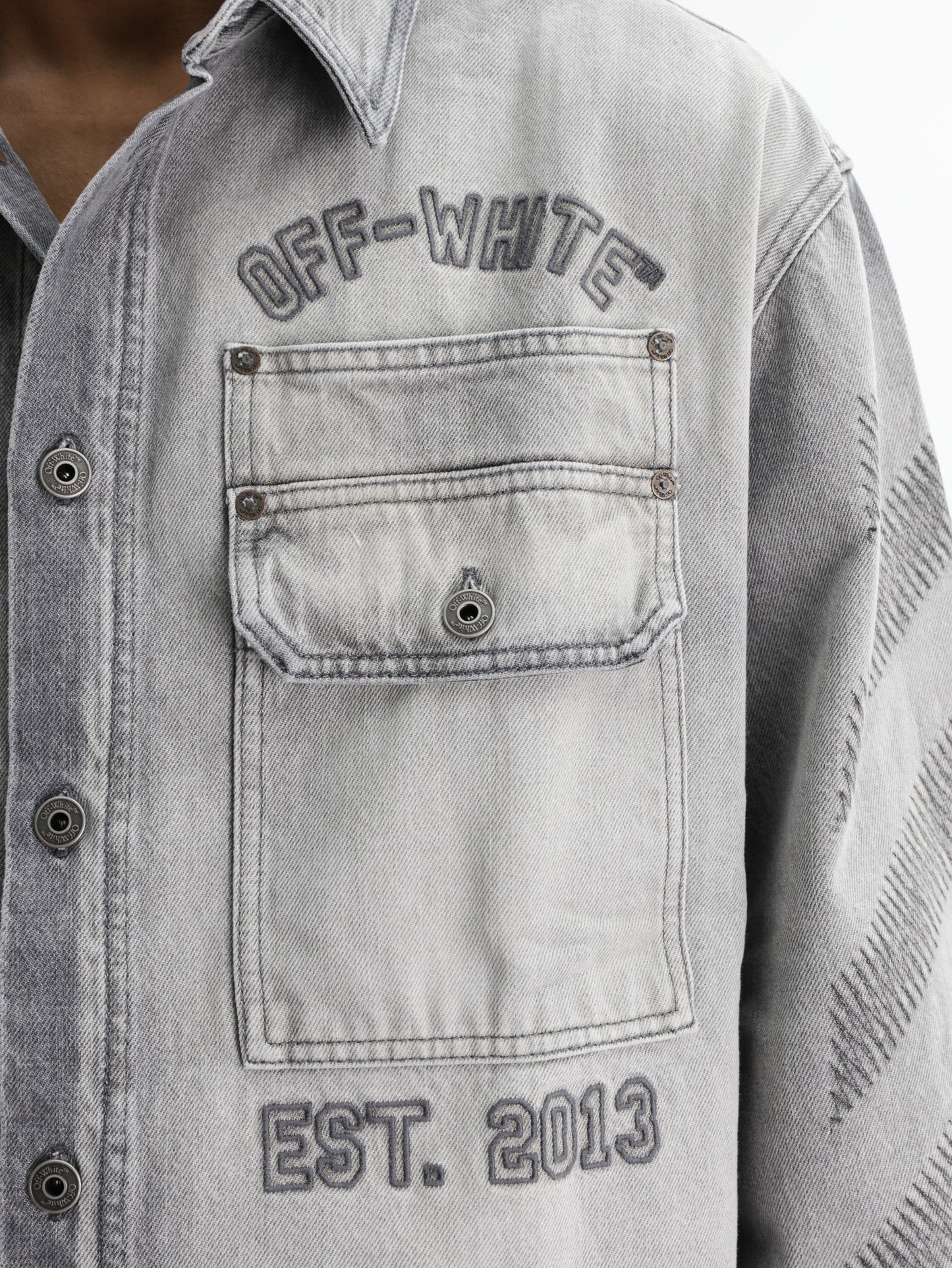 Off - White Shirt Diag Military Over Grey