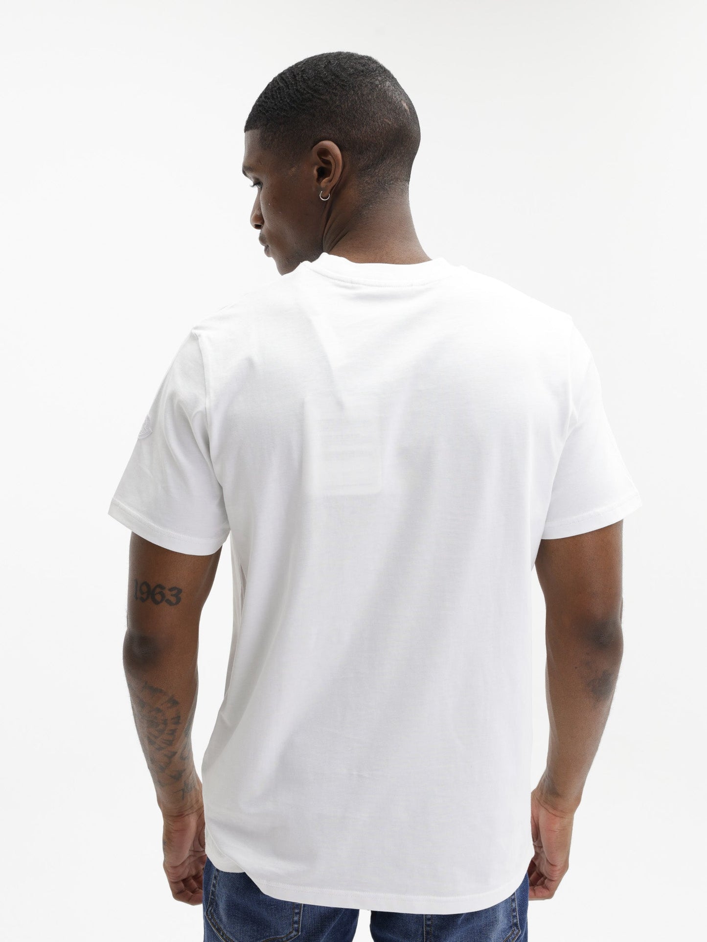 Moncler Crew Front Logo White