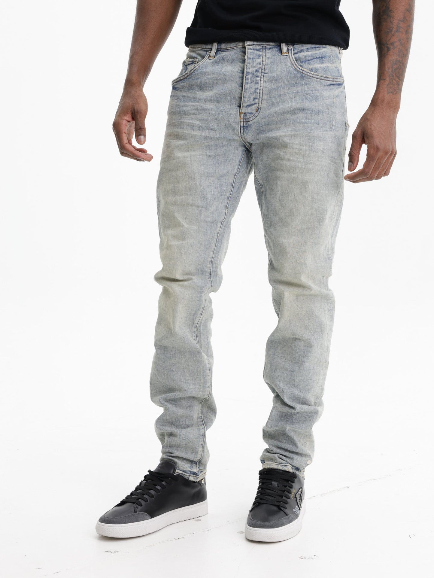 Purple Jeans Fade Down Skinny Indigo