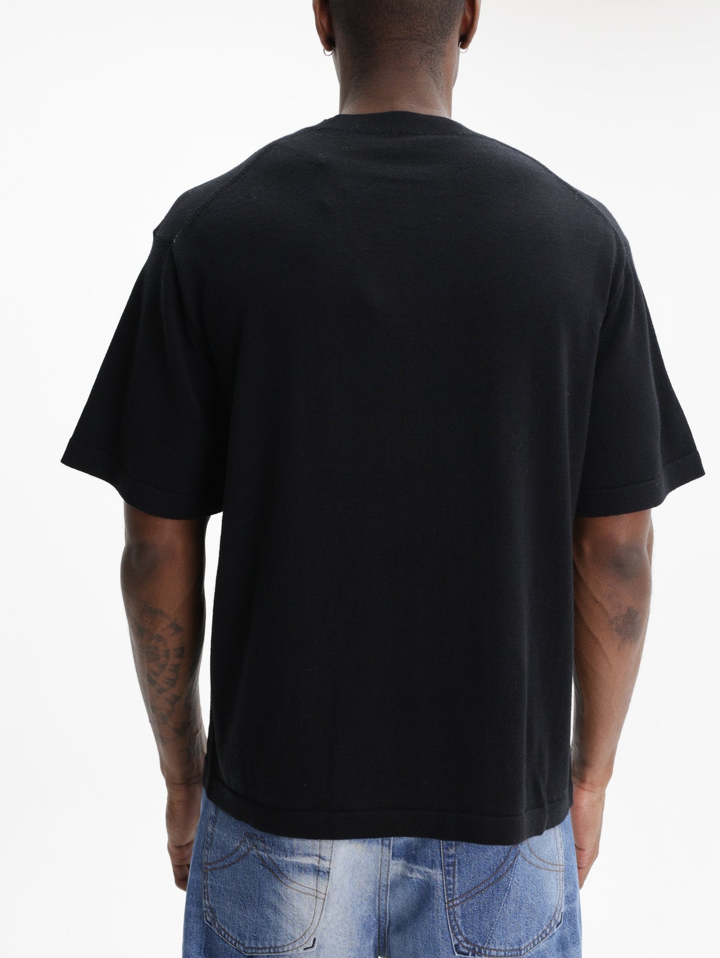 Kenzo T-Shirt Signature Embroidery Black