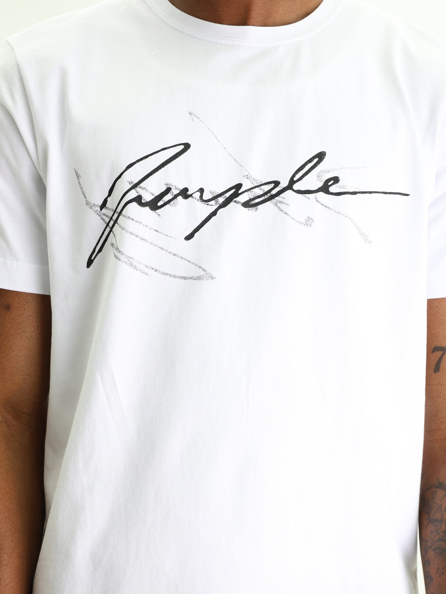Purple T-Shirt Clean Jersey Ss Tee White