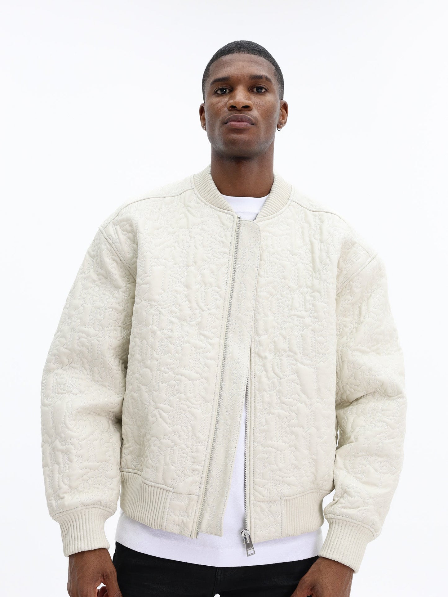 Purple Jacket Leather Oversized Bomber Off White