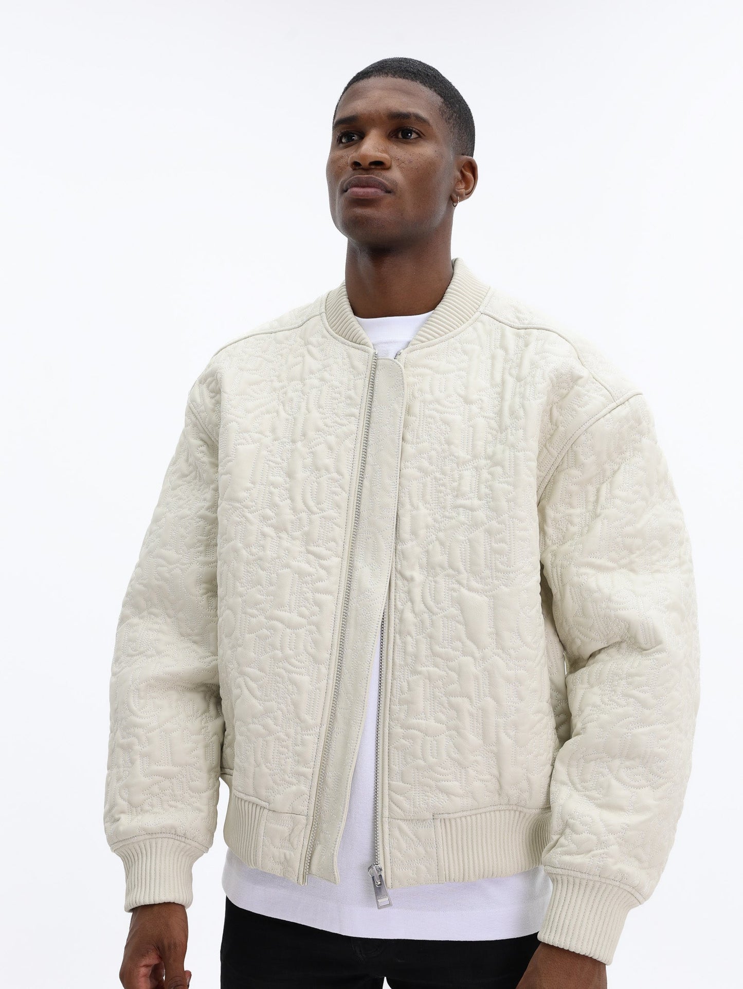 Purple Jacket Leather Oversized Bomber Off White