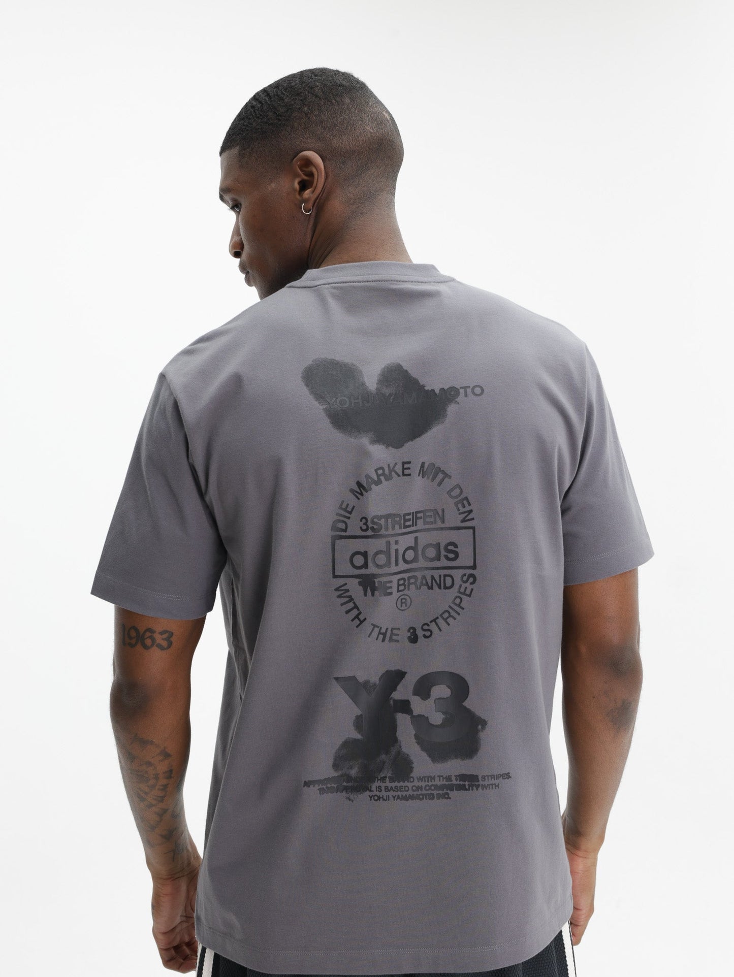 Y-3 T-Shirt GFX SS Cloud Granite