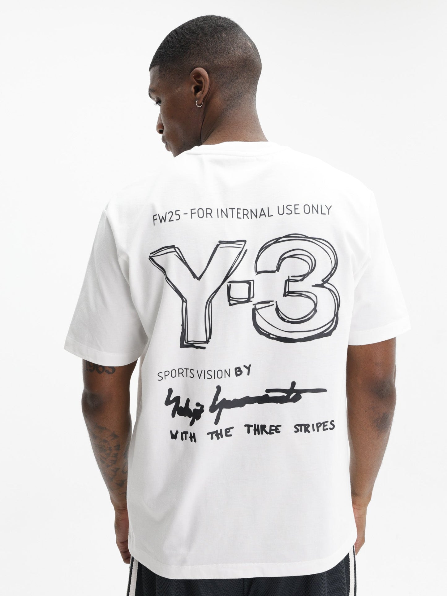 Y-3 T-Shirt Merch SS Cloud White