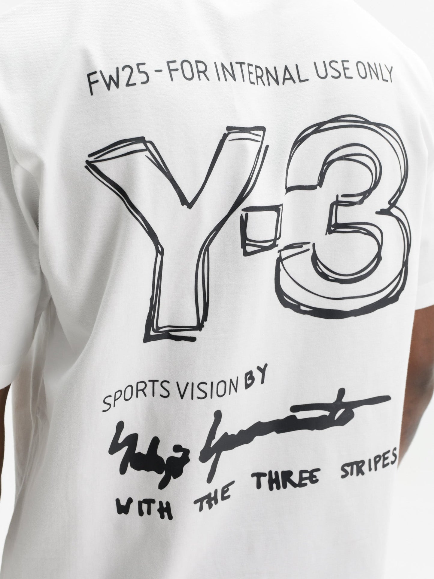 Y-3 T-Shirt Merch SS Cloud White