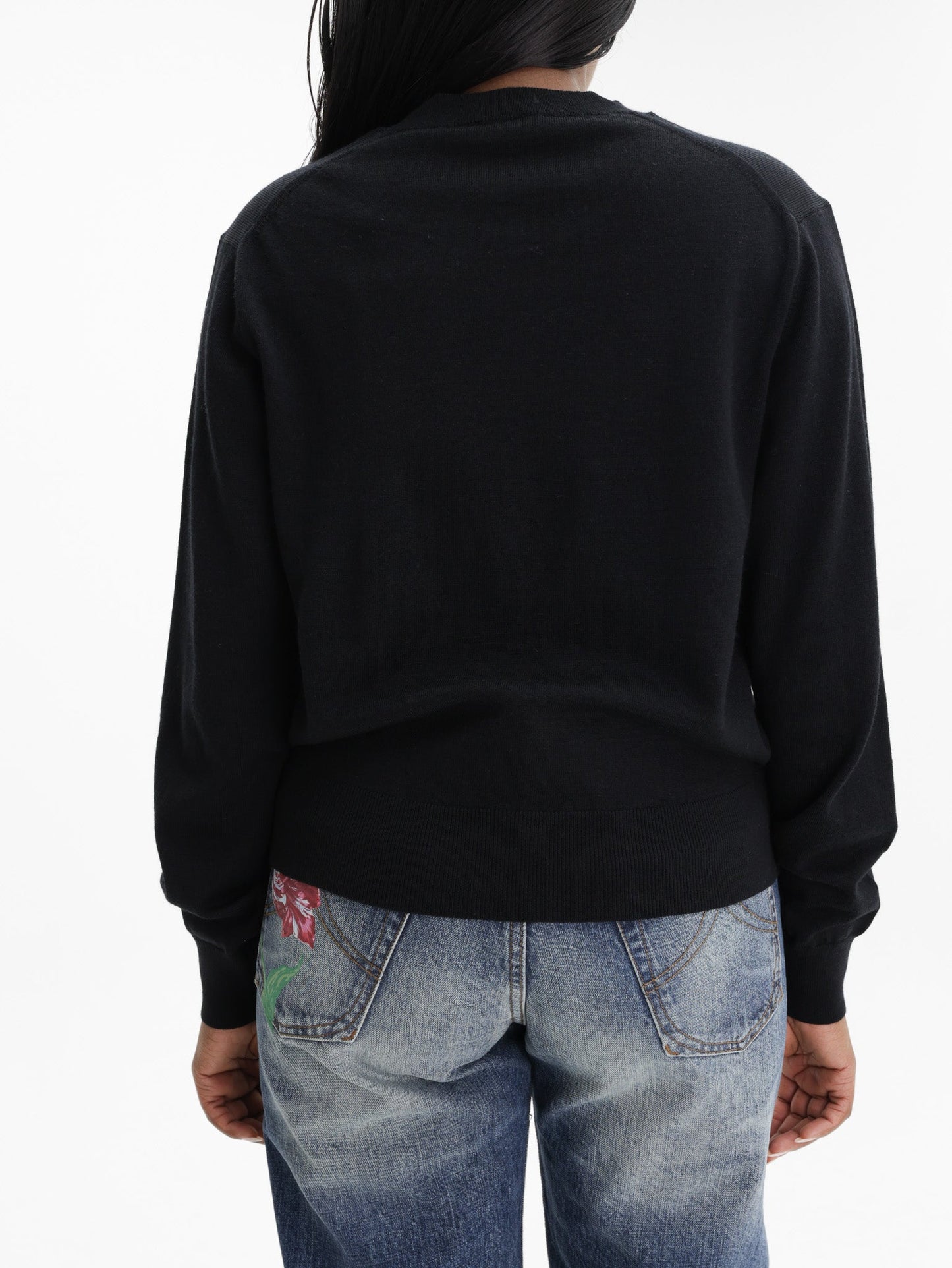 Kenzo Cardigan Rws Signiture Merino Black