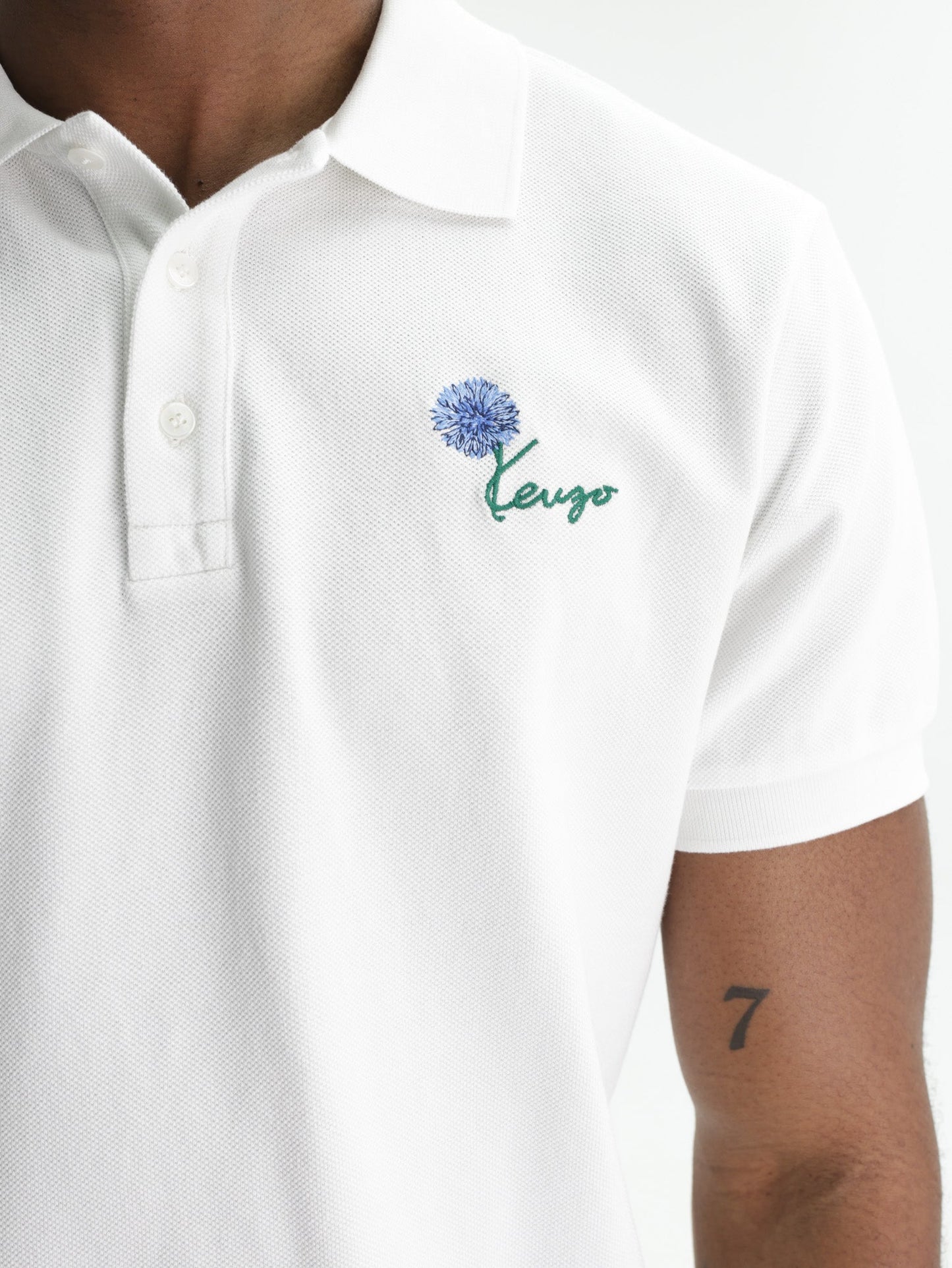 Kenzo Golfer Tulip Embroidered Off White
