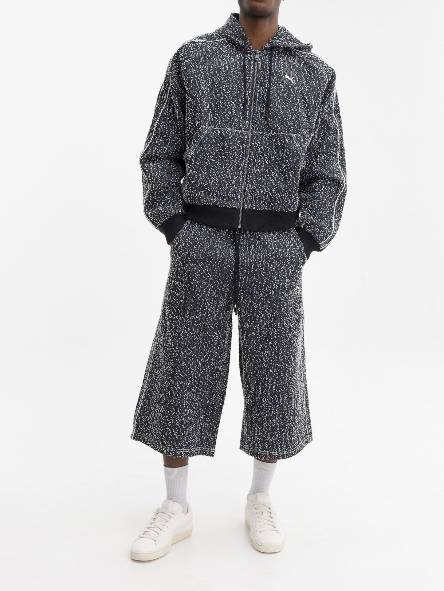 Puma Jacket T7 Hooded Track Grey-White