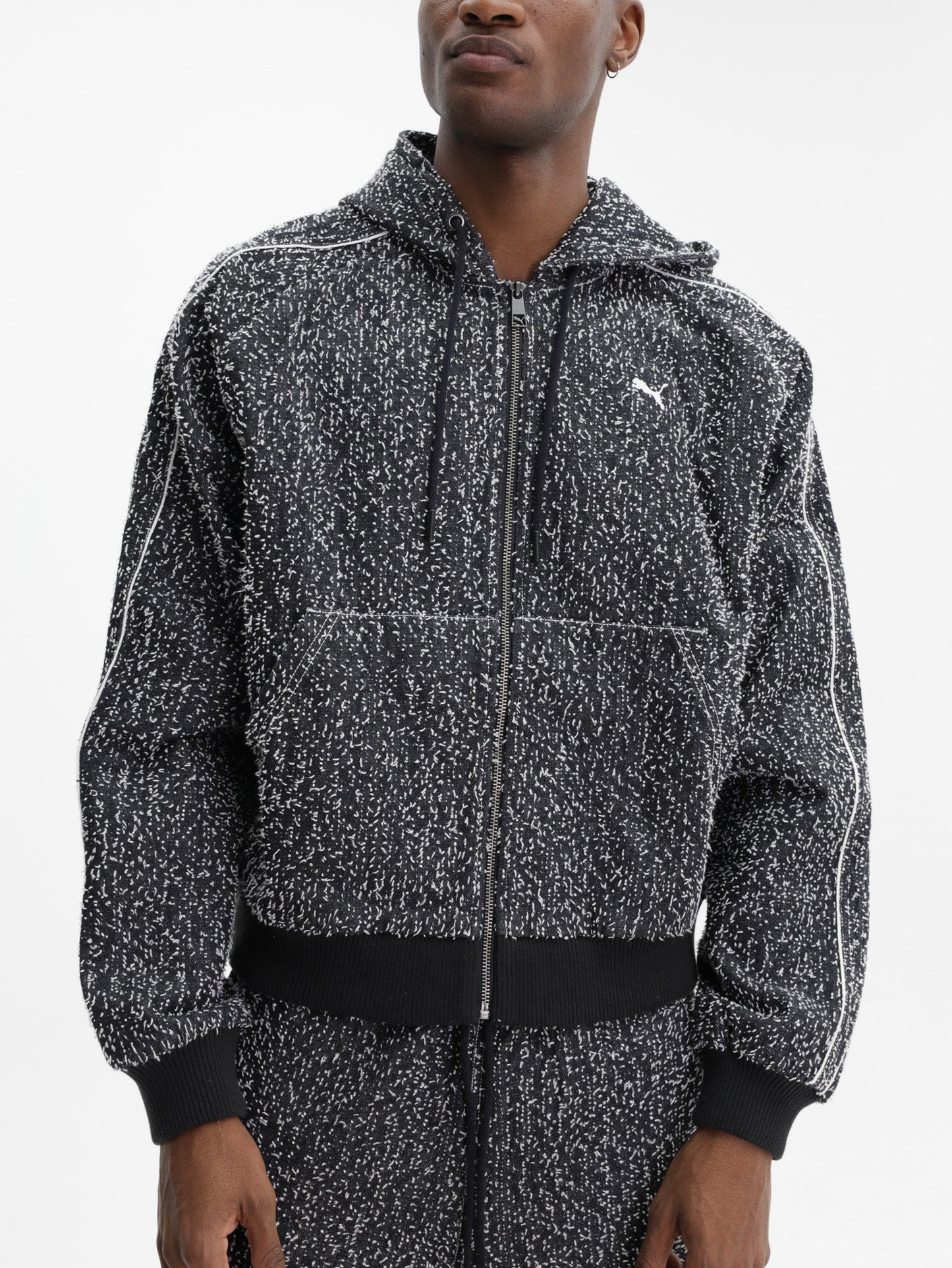 Puma Jacket T7 Hooded Track Grey-White