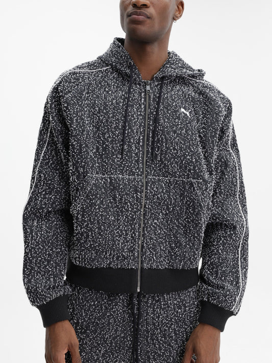 Puma Jacket T7 Hooded Track Grey-White