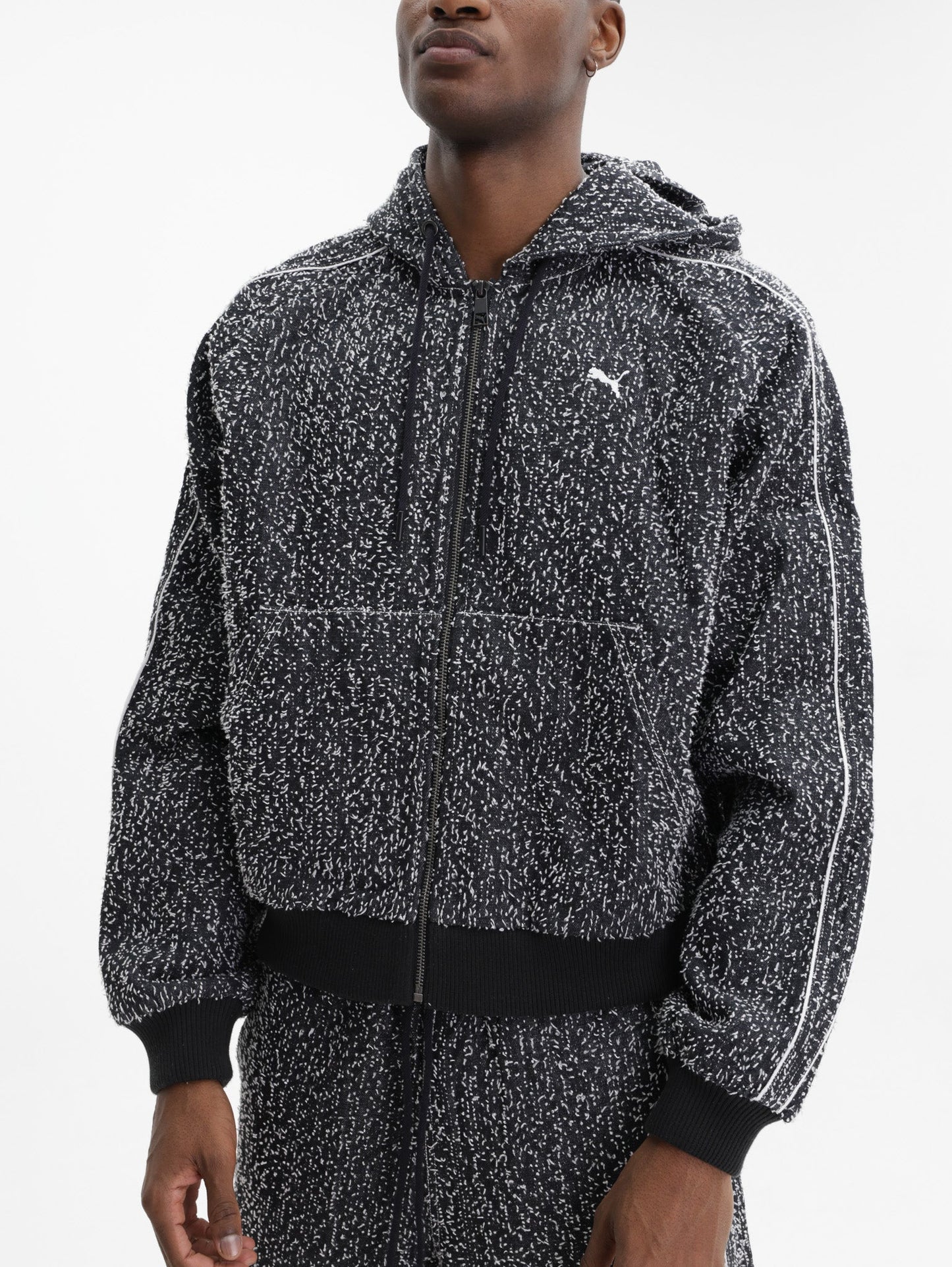 Puma Jacket T7 Hooded Track Grey-White
