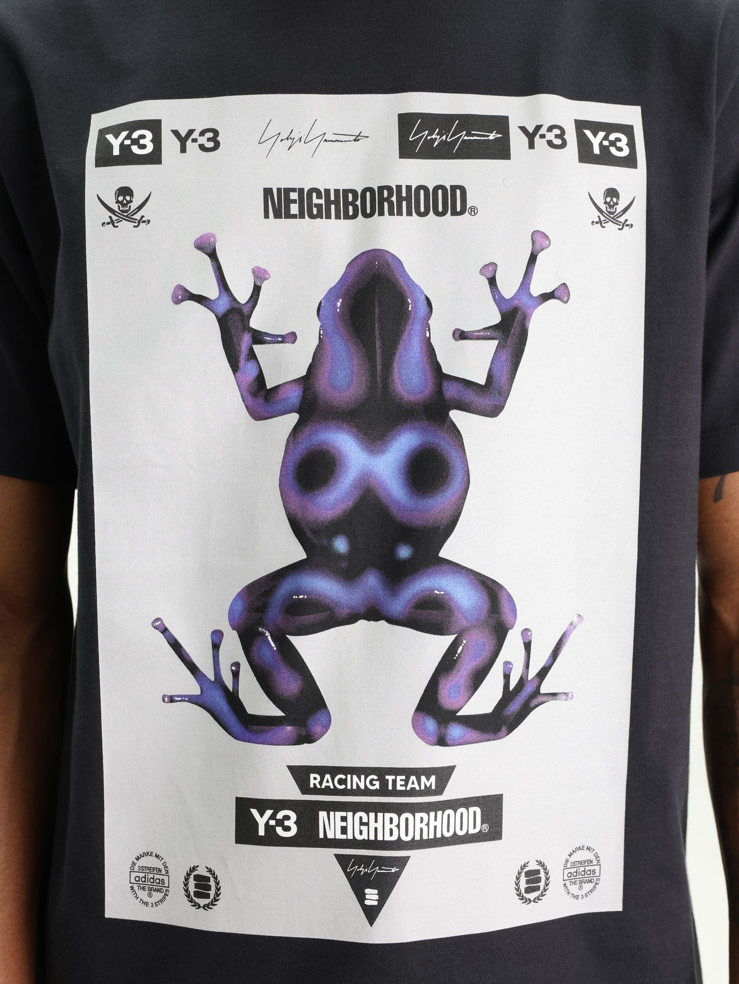 Y-3 T-Shirt NBHD GFX Frog Black