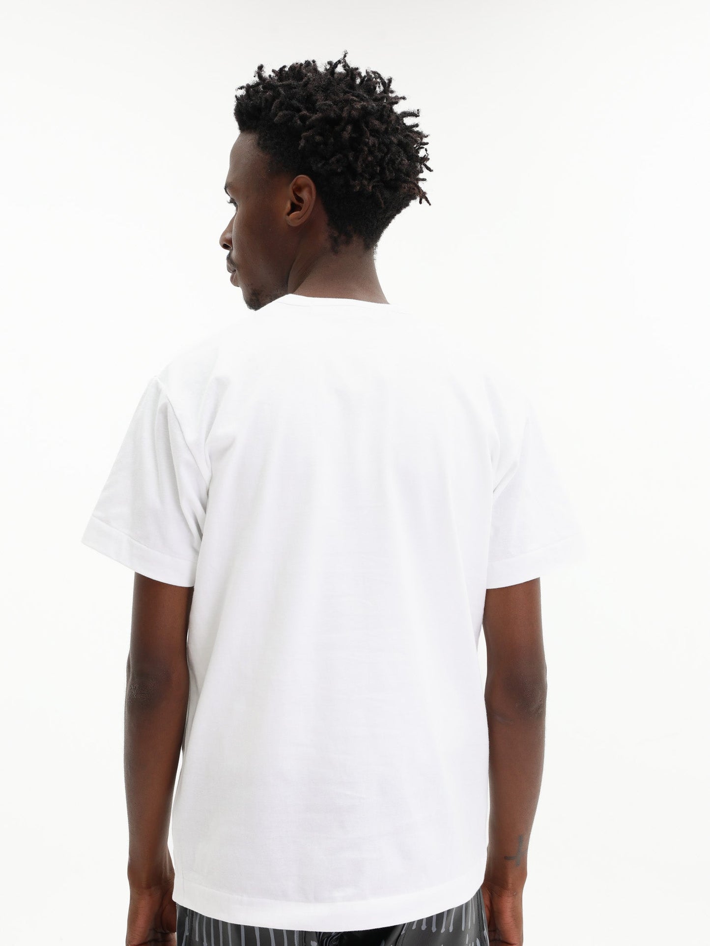 Comme Des Garcons T-Shirt Play Logo Print White