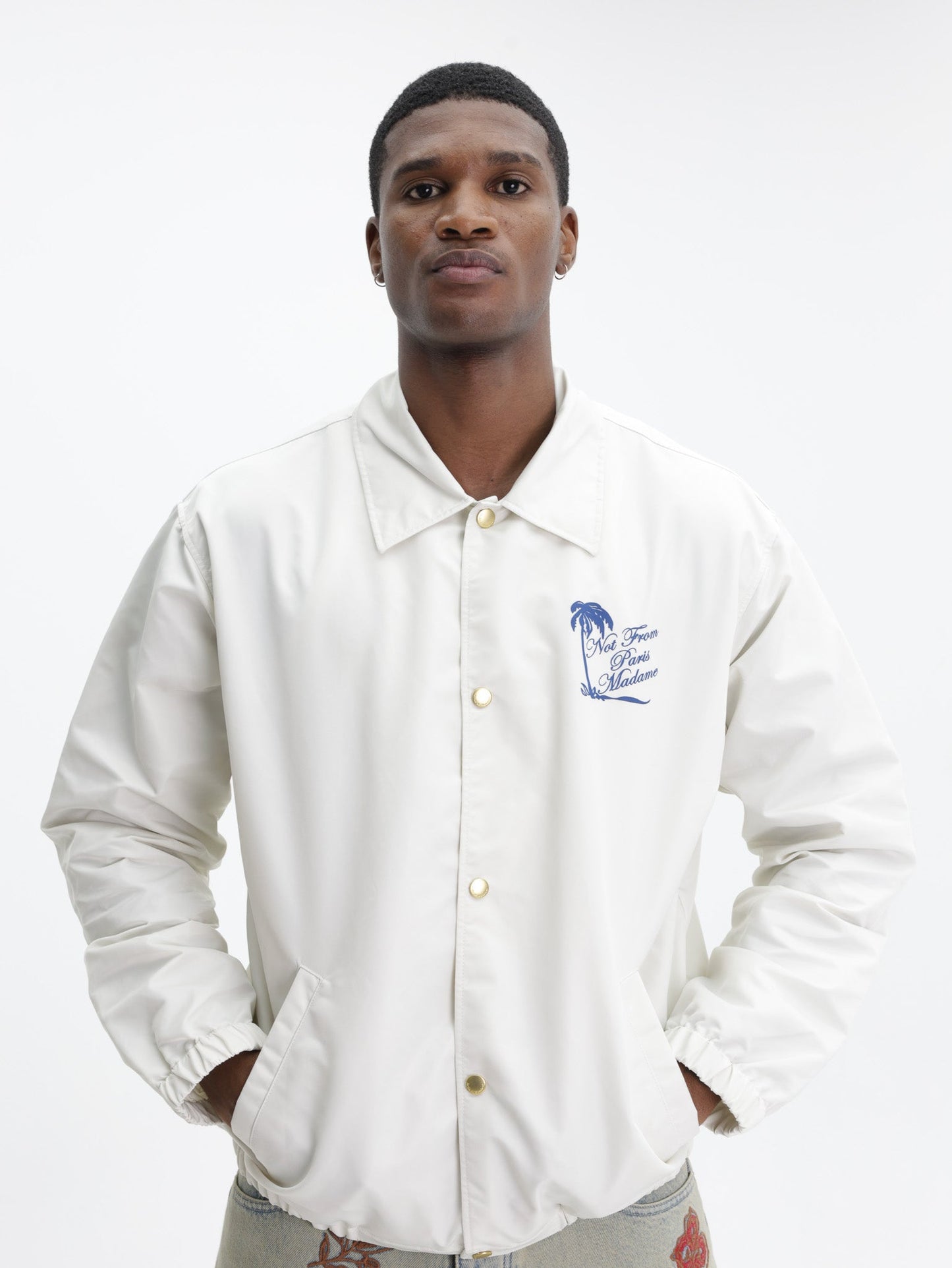 Drole Jacket Slogan Palmier Off White