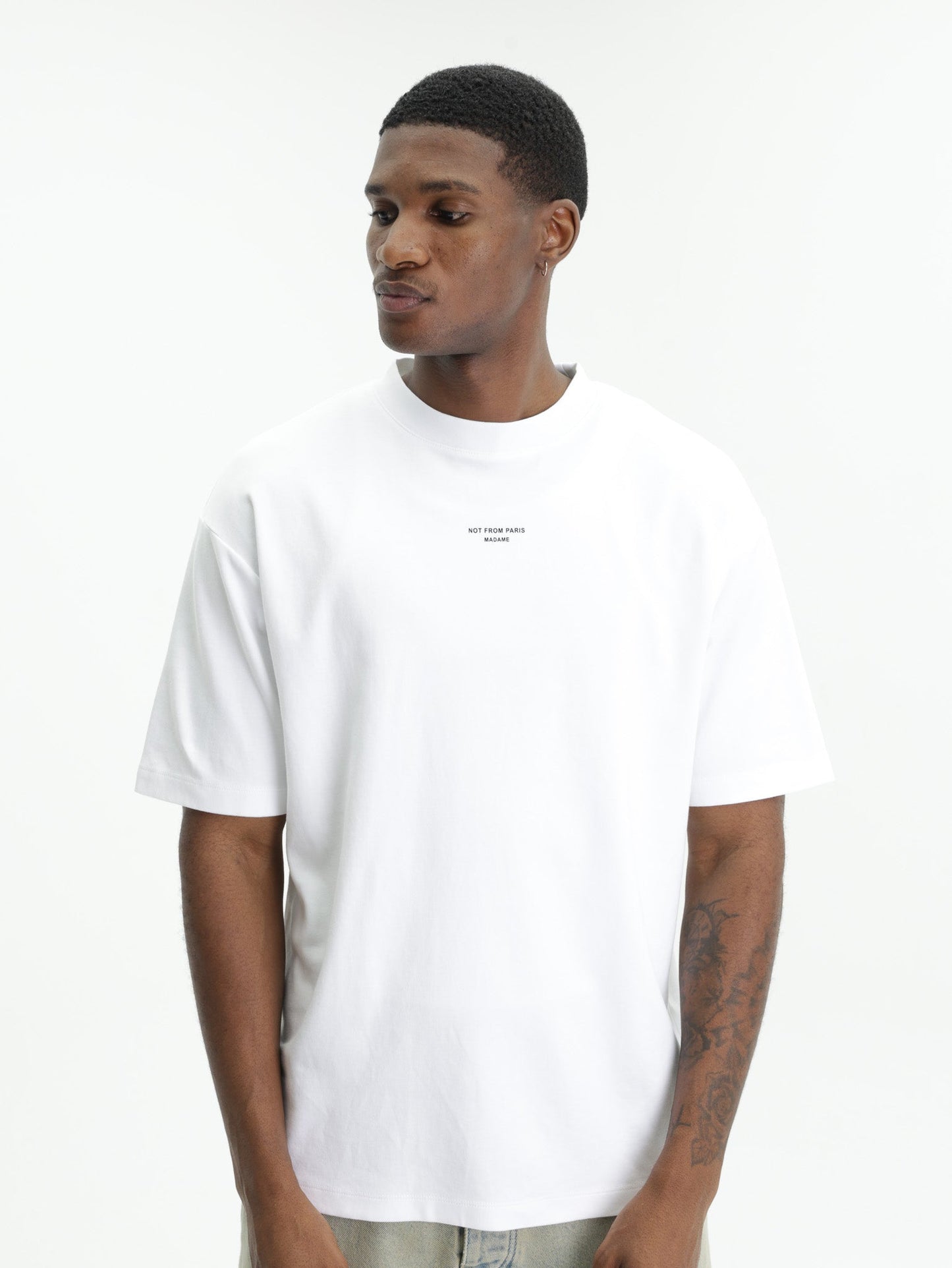 Drole T-Shirt Classic Slogan Optic White