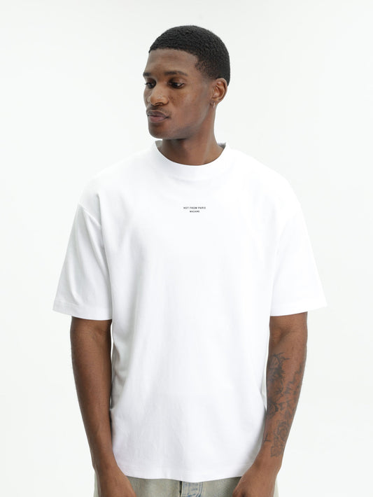 Drole T-Shirt Classic Slogan Optic White