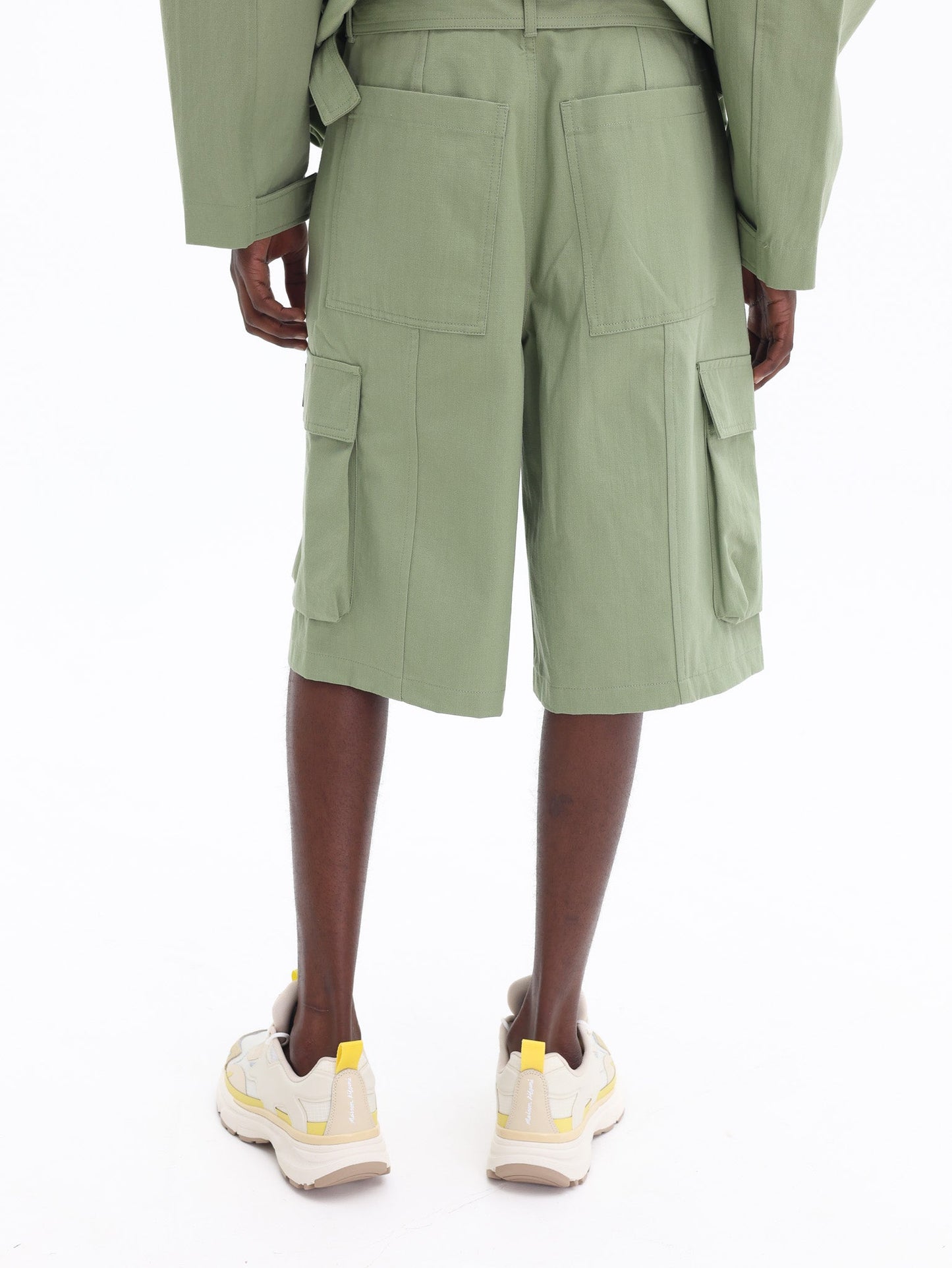 Maison Kitsune Shorts Cargo Bermuda Green
