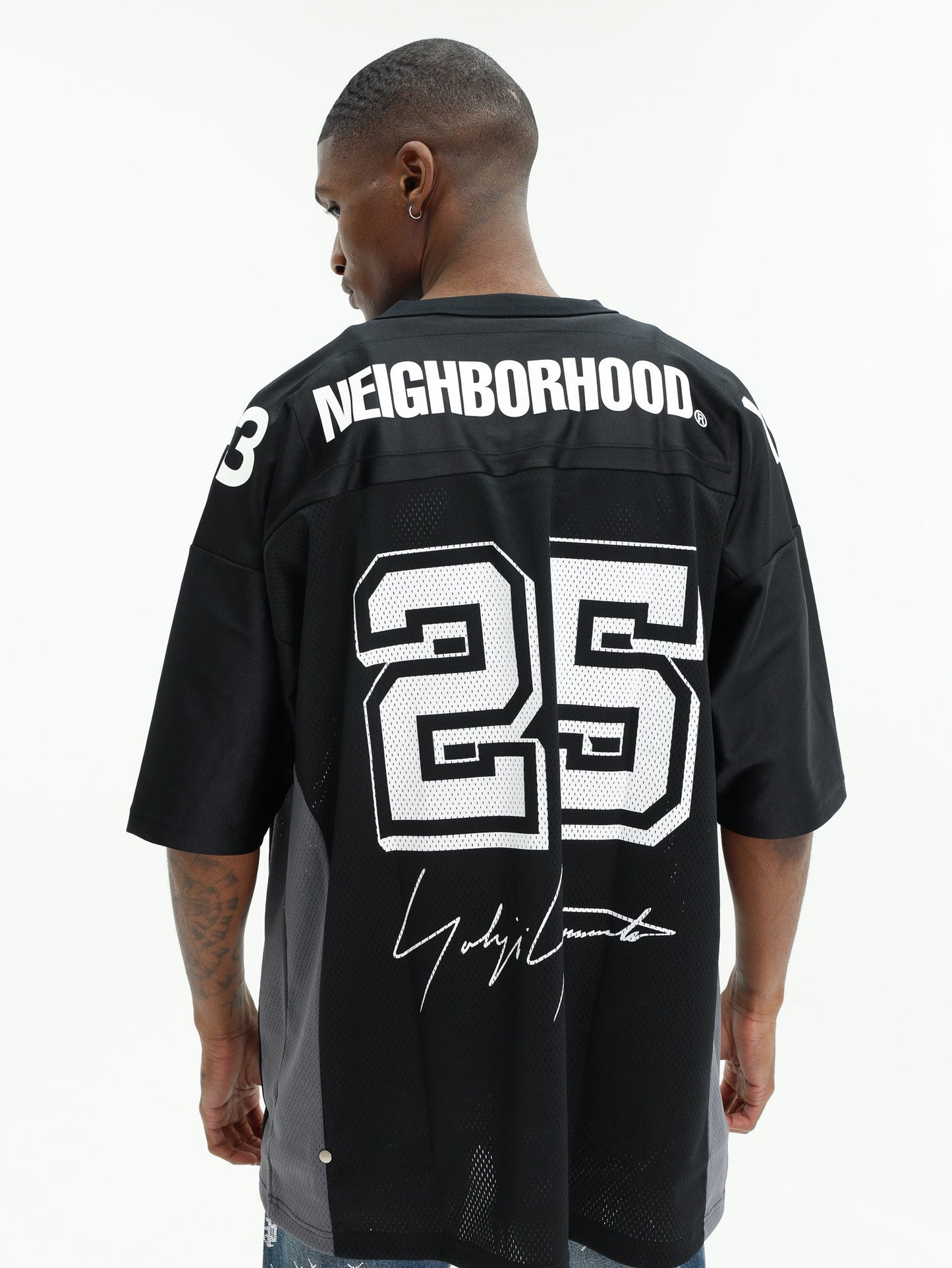 Y-3 T-Shirt NBHD Football Black