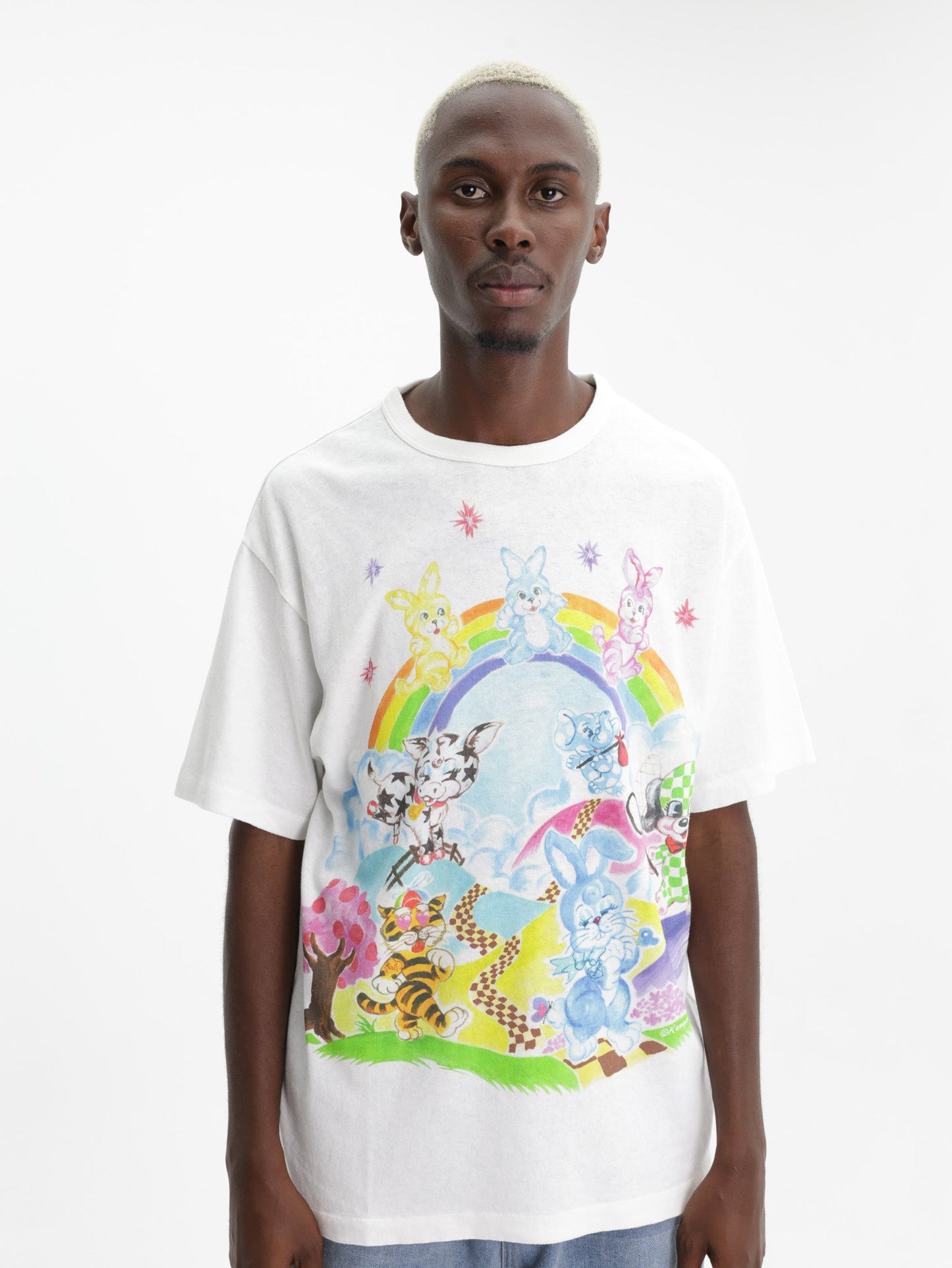 Kenzo T-Shirt Cartoon Off White