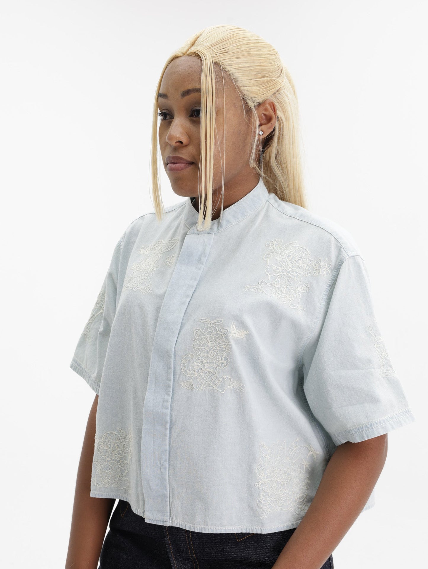 Kenzo Shirt SS Stone Bl Dirty
