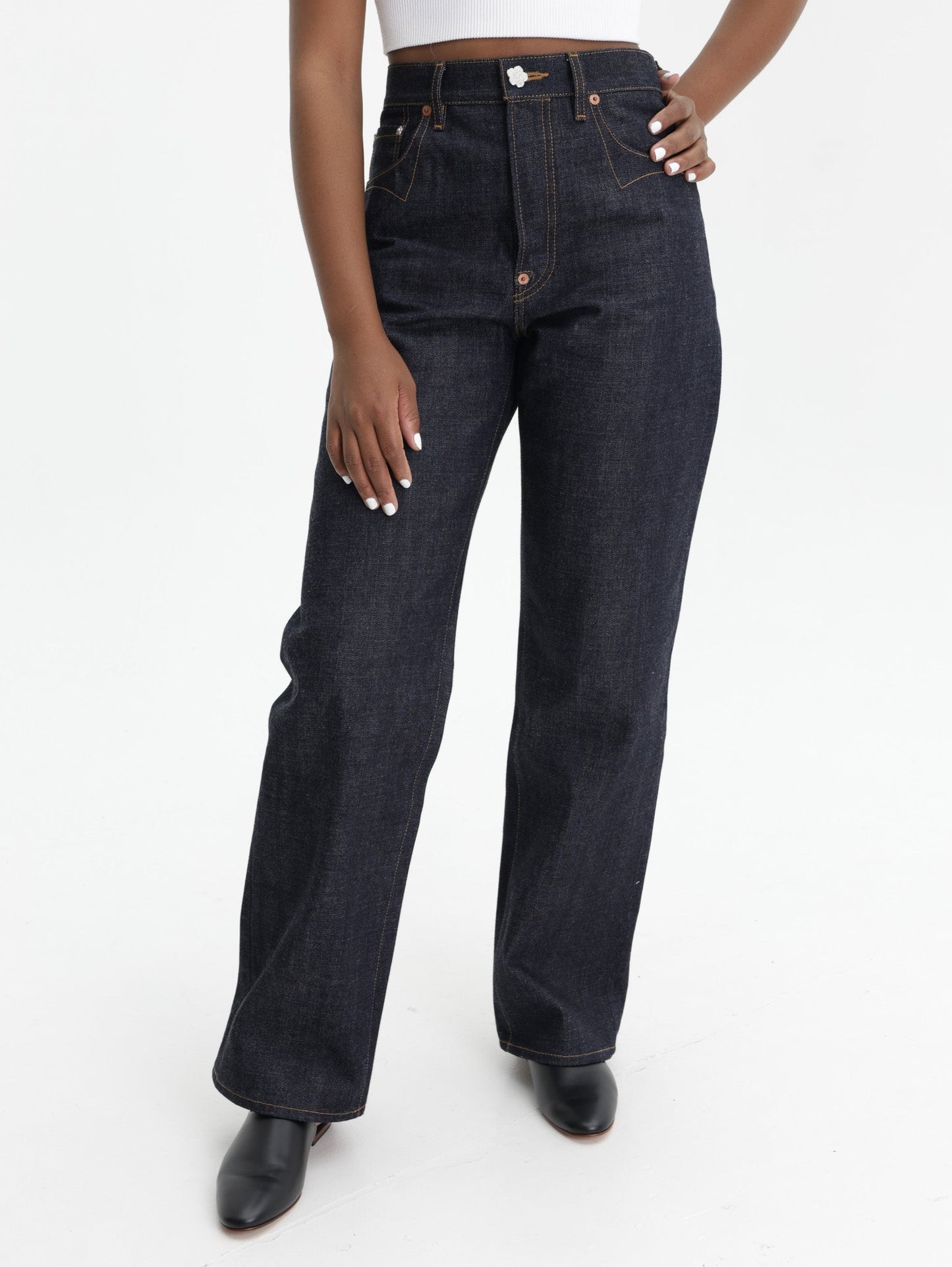 Kenzo Jeans Denim Raw Blue Denim