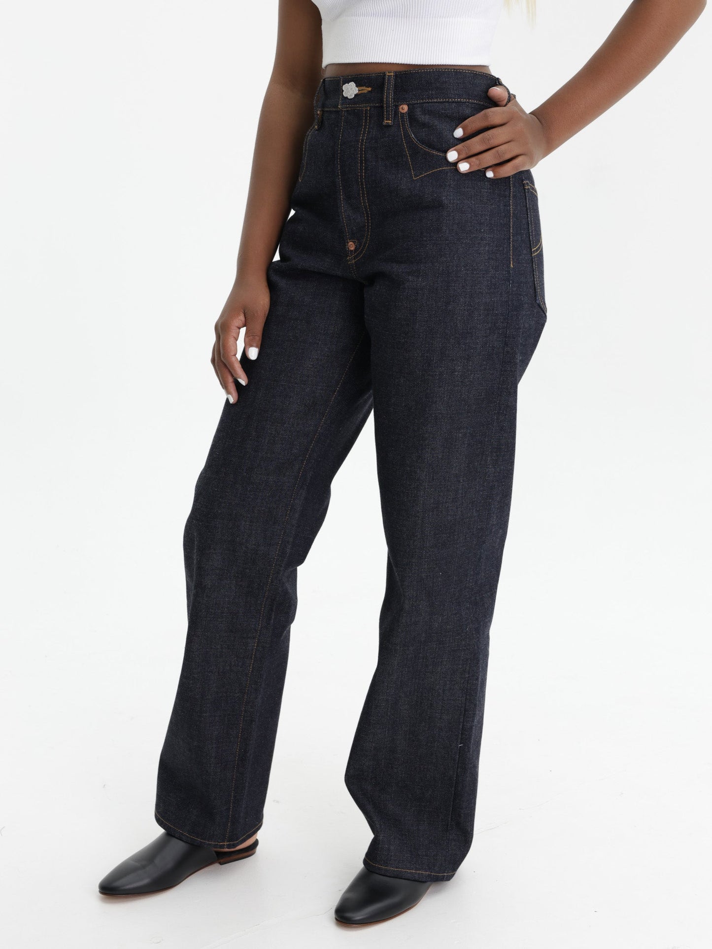 Kenzo Jeans Denim Raw Blue Denim