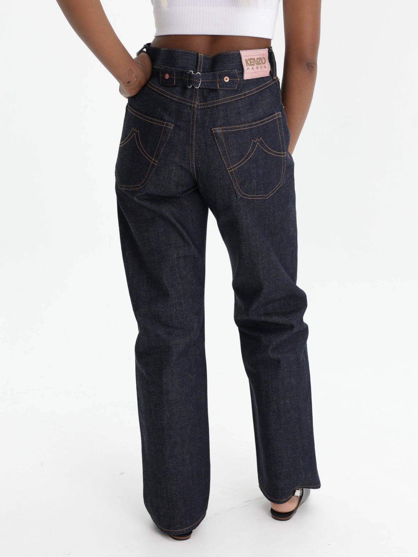 Kenzo Jeans Denim Raw Blue Denim