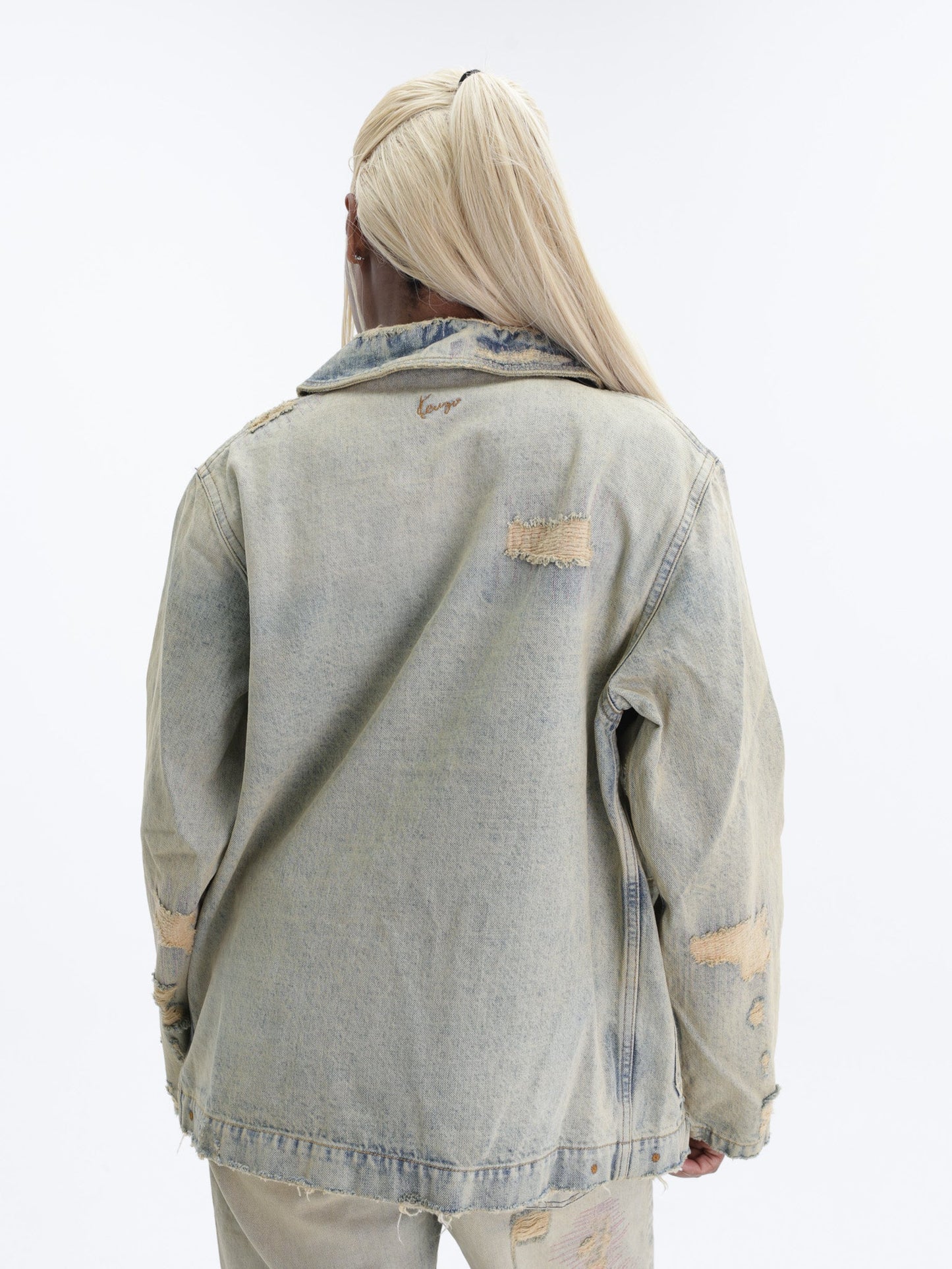 Kenzo Jacket Trucker Bleached Blue