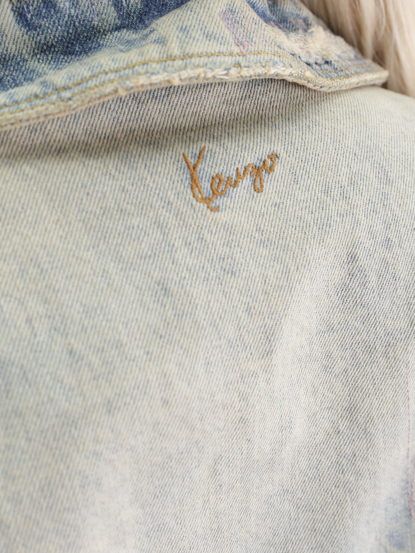 Kenzo Jacket Trucker Bleached Blue