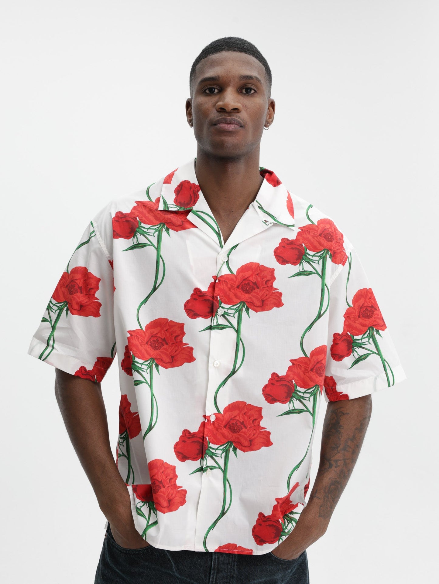 Kenzo Shirt SS Ecru-Red