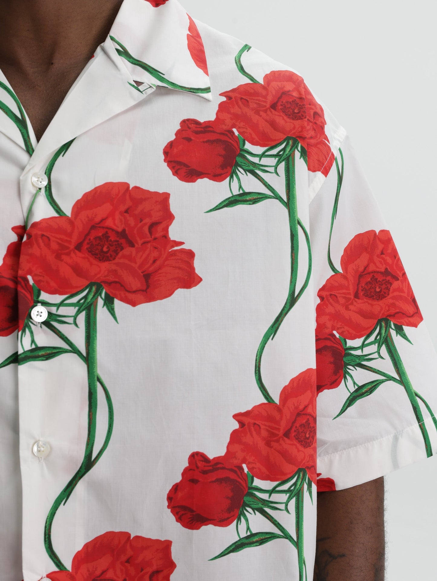 Kenzo Shirt SS Ecru-Red