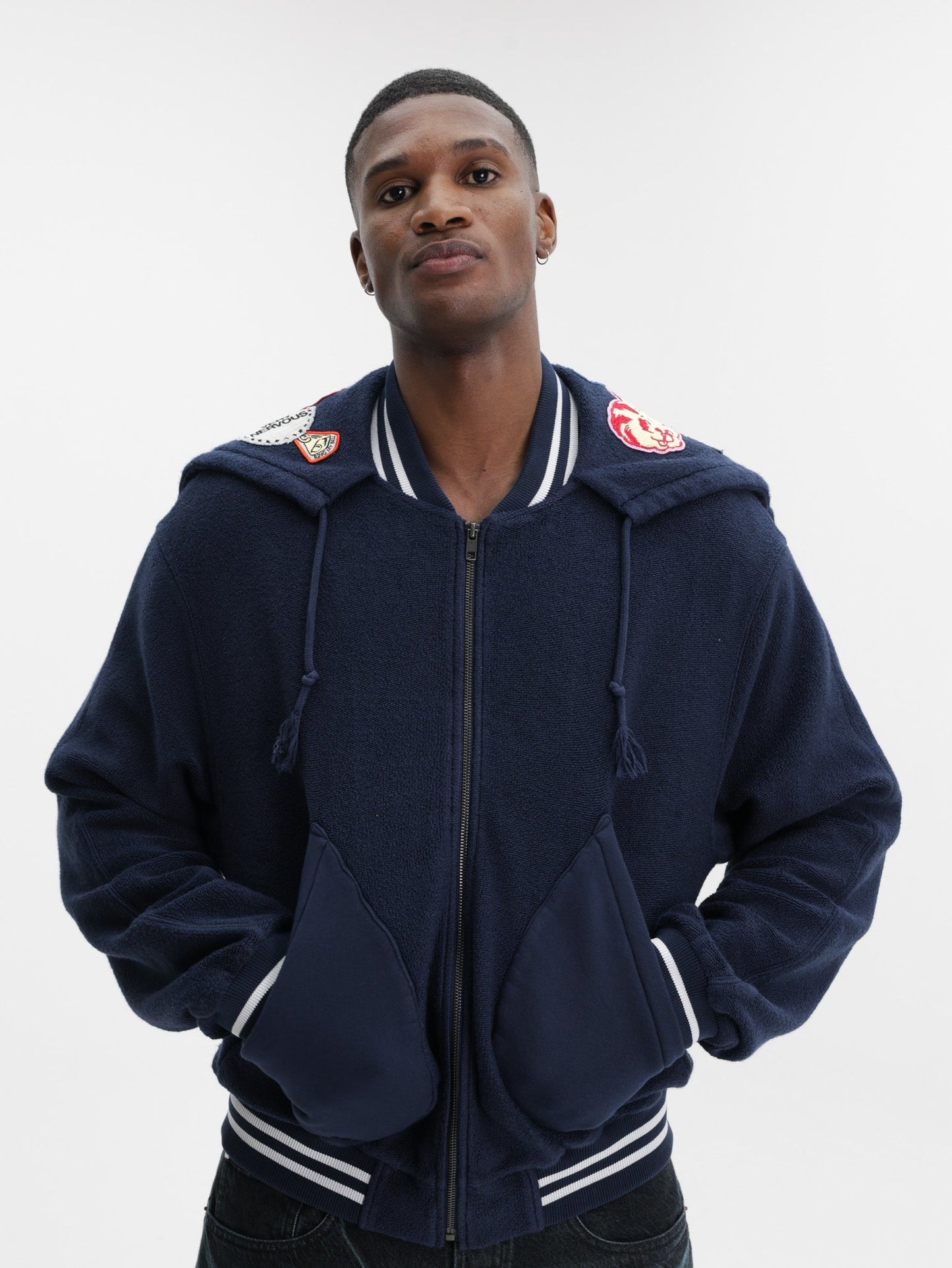 Kenzo Jacket Parka Navy Blue