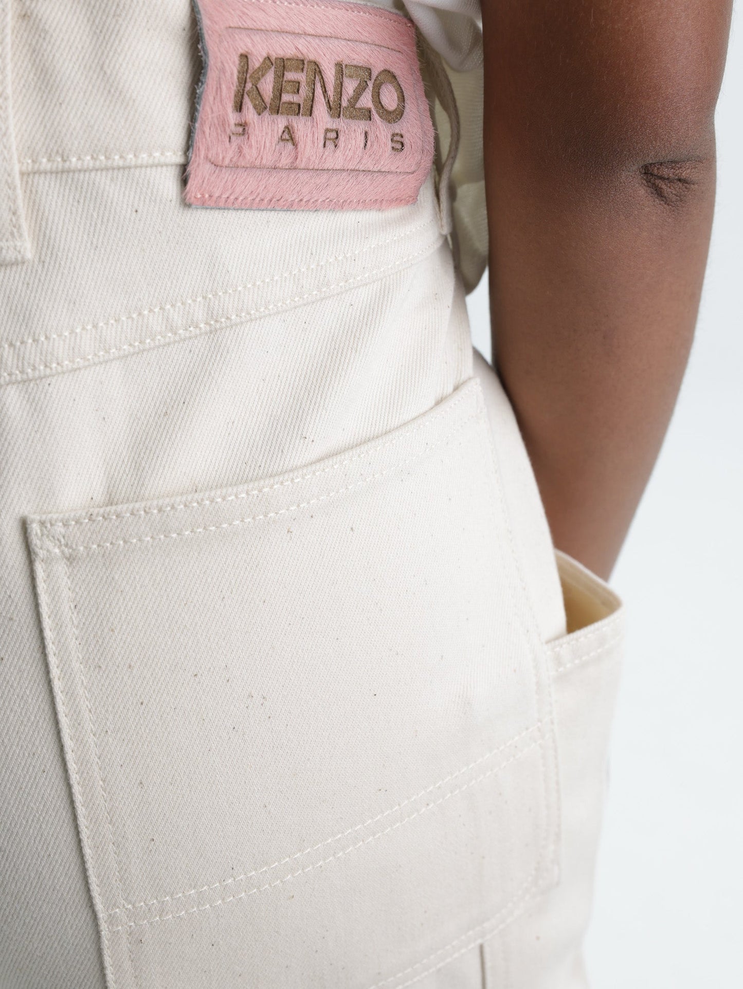 Kenzo Jeans White Denim