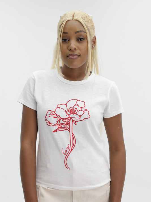 Kenzo T-Shirt Flower Off White