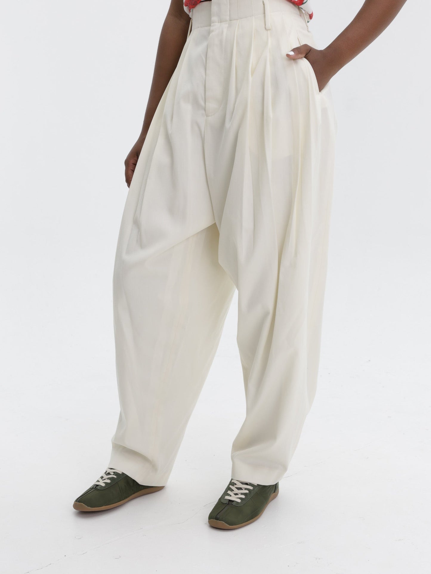 Kenzo Pants Tailored Ecru