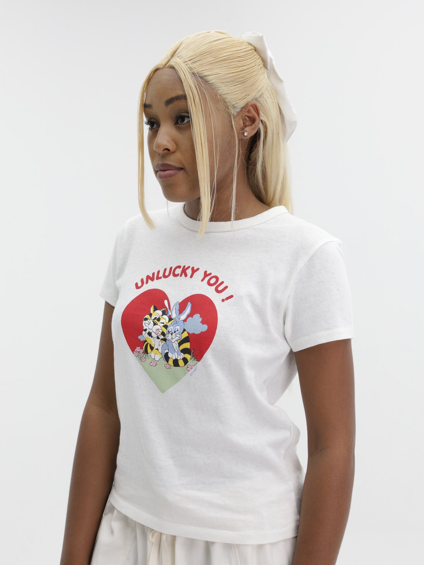 Kenzo T-Shirt Unlucky You Slogan Off White