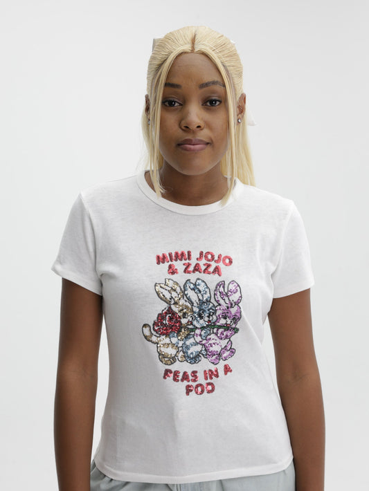 Kenzo T-Shirt Bunnies Off White
