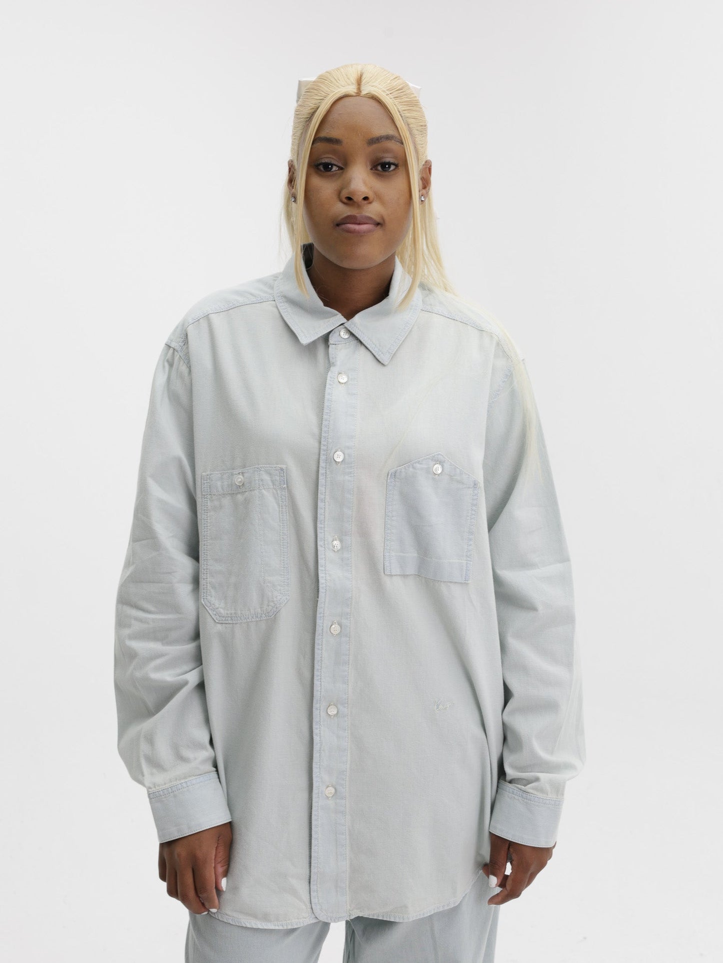 Kenzo Shirt Overshirt LS Stone Bl Dirty