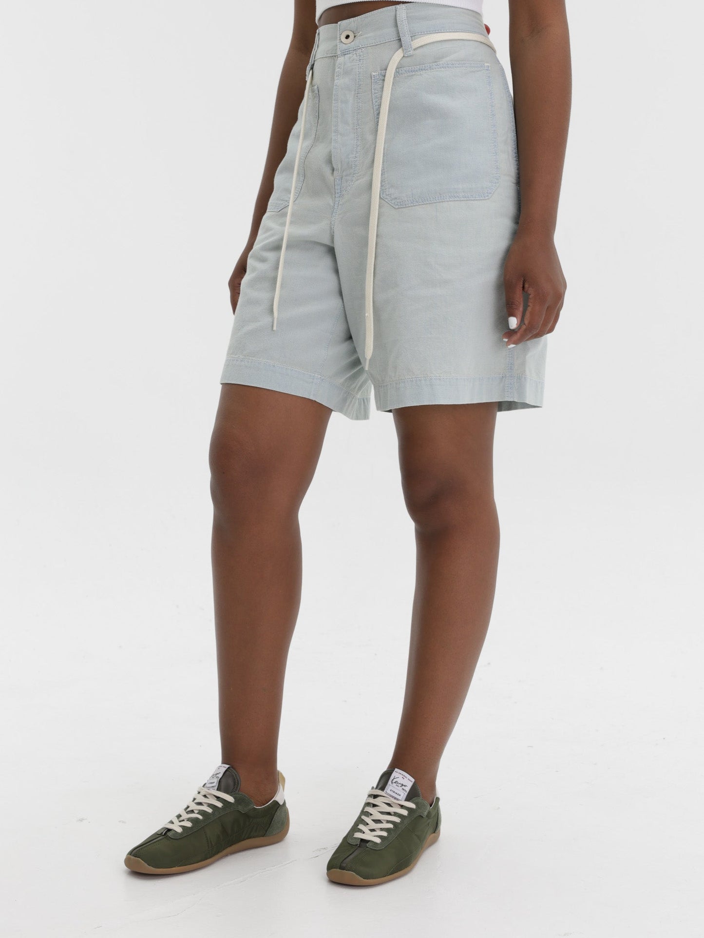 Kenzo Shorts Bermuda Stone Bl Dirty