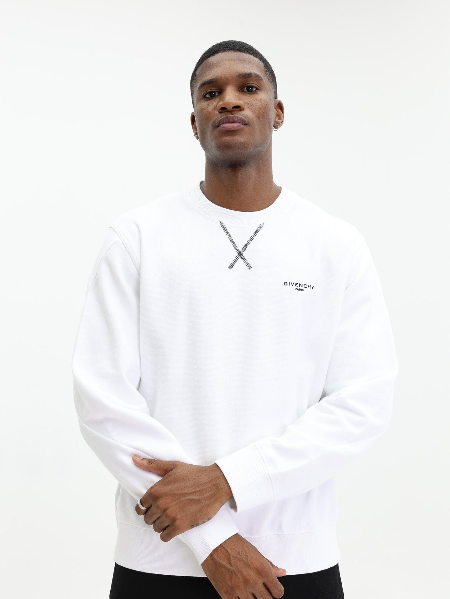 Givenchy Couture Seam Sweatshirt White