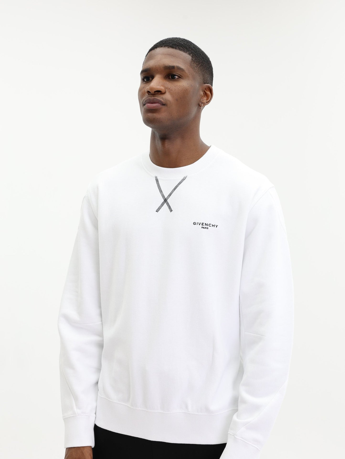 Givenchy Couture Seam Sweatshirt White