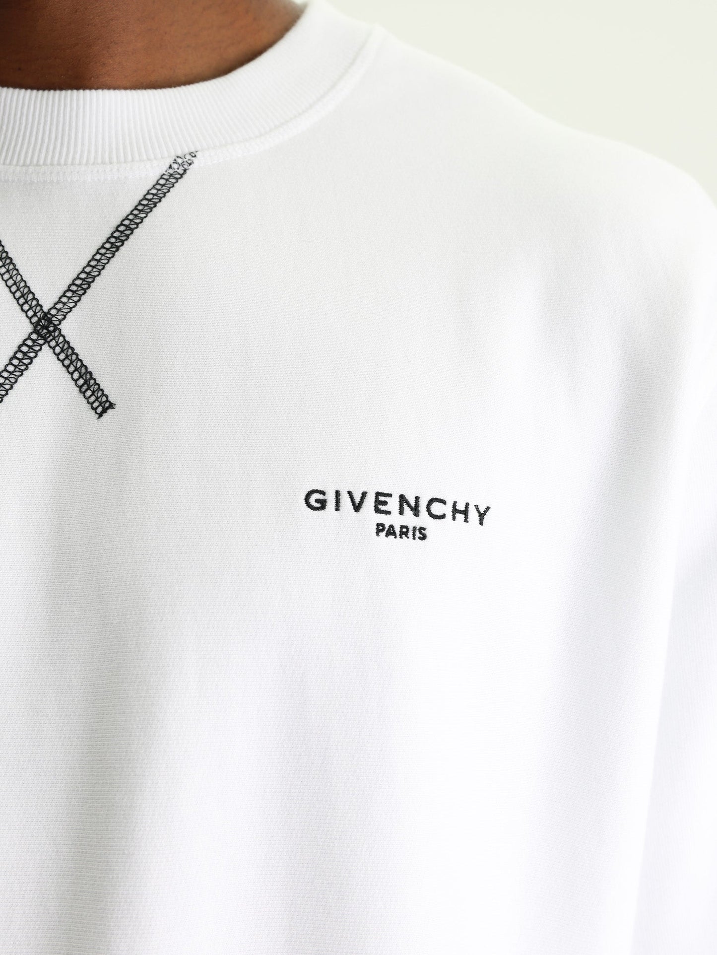 Givenchy Couture Seam Sweatshirt White